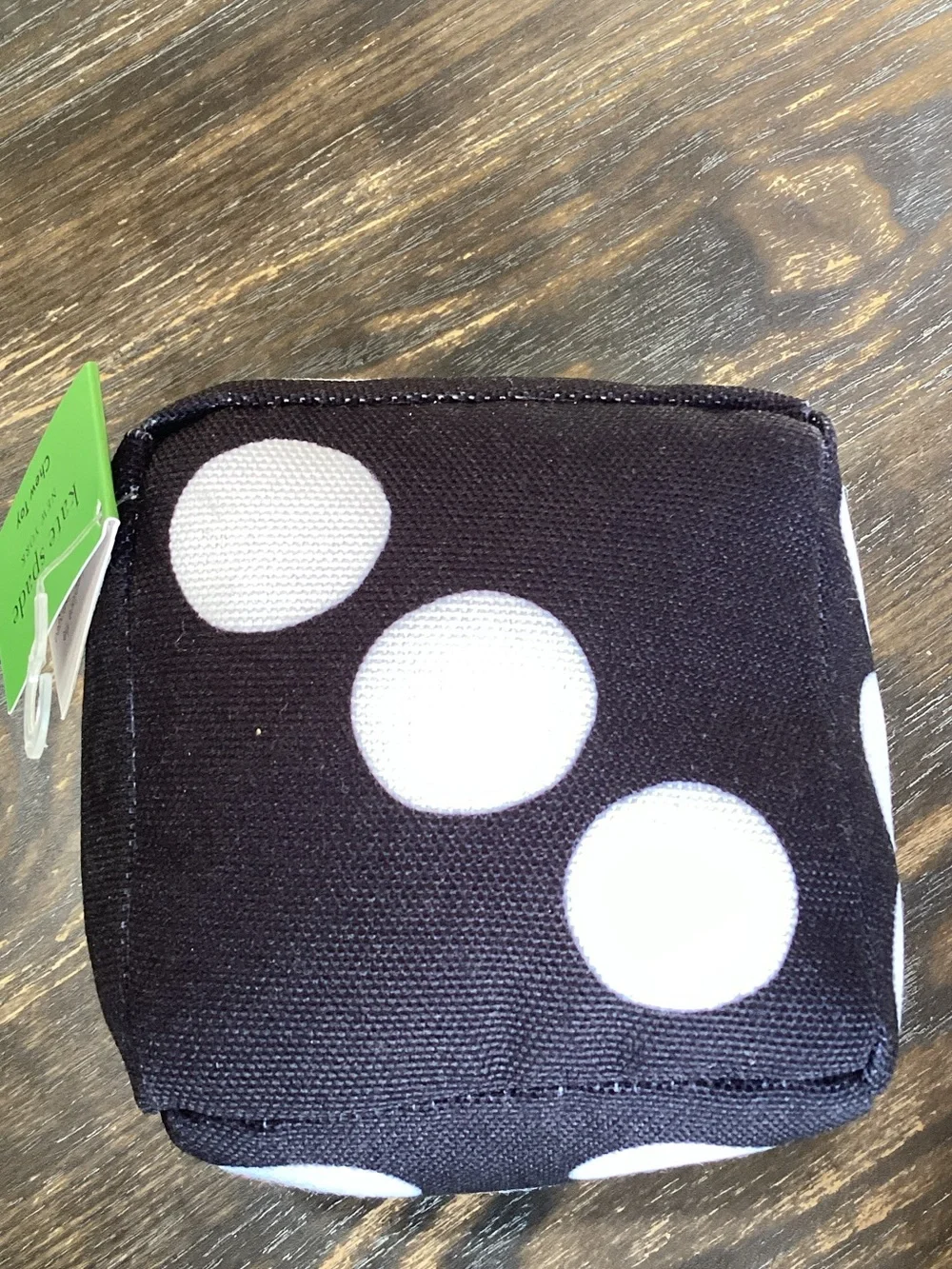 kate spade Art Dots Black and White Polka Dot Pet Chew Toy